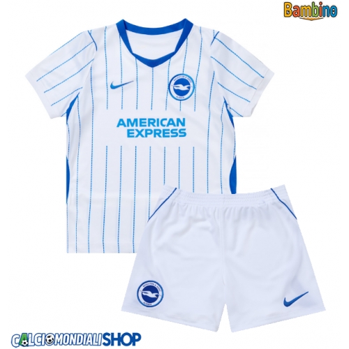 Maglie da calcio Brighton Seconda Maglia Bambino 2026-27 Manica Corta + Pantaloni corti)
